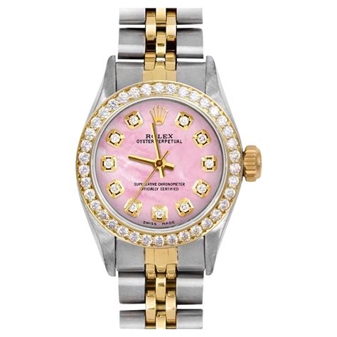 rolex watch pink|rolex pink face for sale.